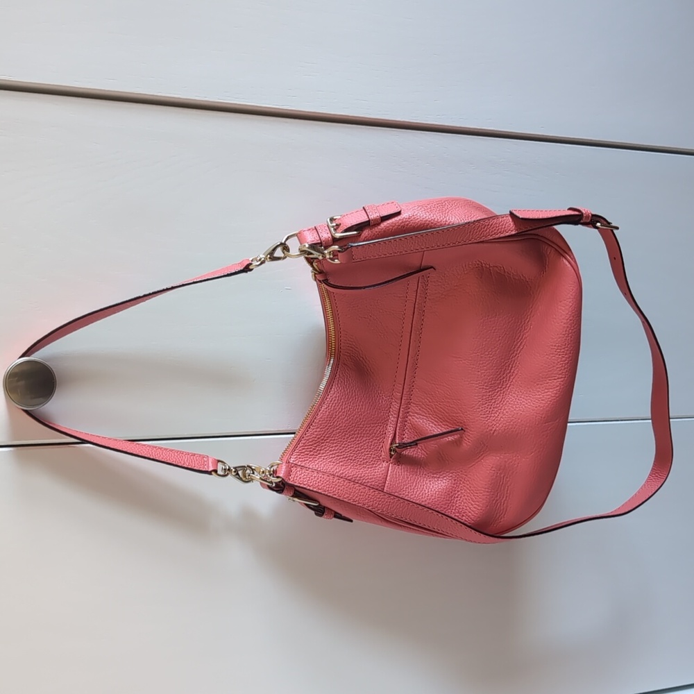 Kate Spade Coral Leather Hobo Bag - Picture 2 of 5